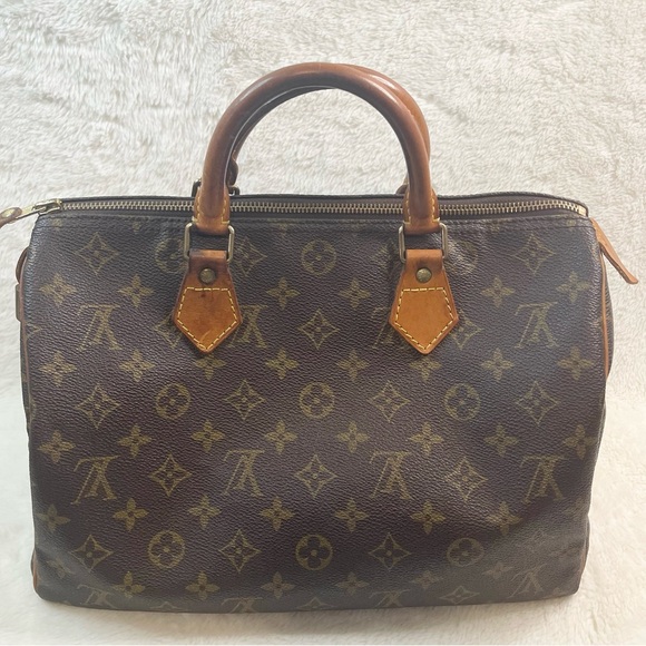 Louis Vuitton Handbags - Louis Vuitton Speedy 30 Monogram Canvas Vintage Handbag Made in USA